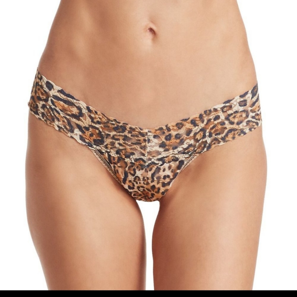 NWT Hanky Panky Leopard Print Low Rise Thong